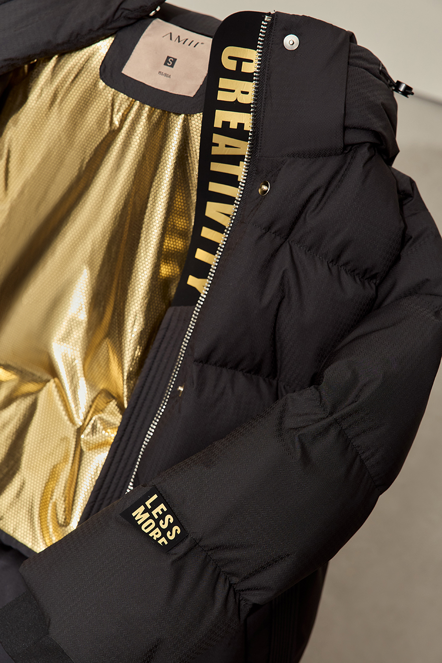 Printed Hooded Down Jacket|AMII-AMII.com