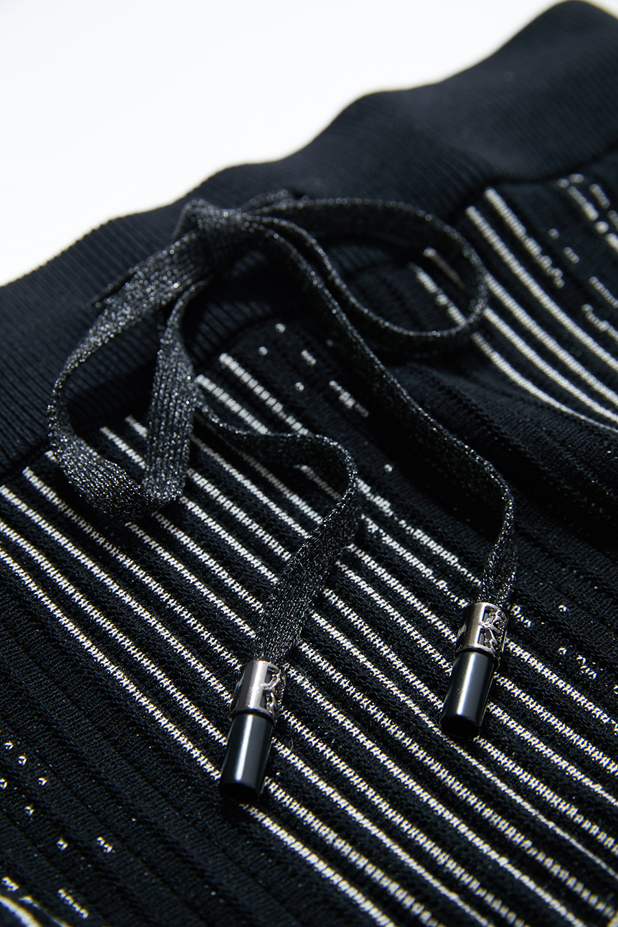 Jacquard Pleated Midi Skirt