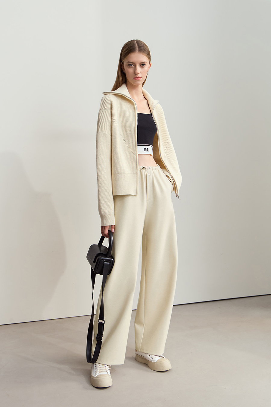 Warm Brushed Casual Long Pants|AMII-AMII.com