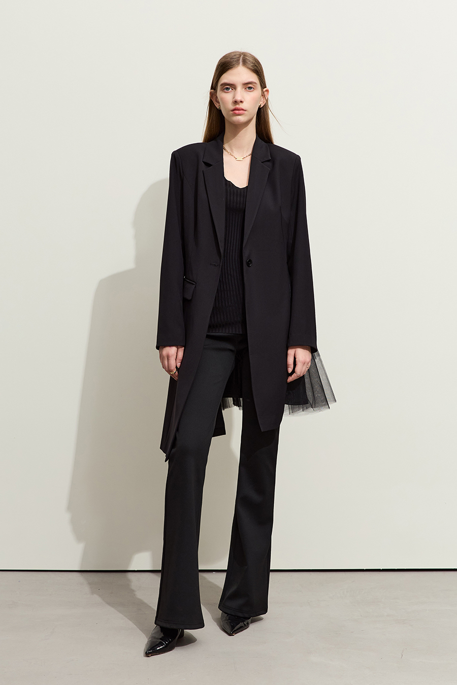 Embroidered Micro - flare Leggings|AMII-AMII.com