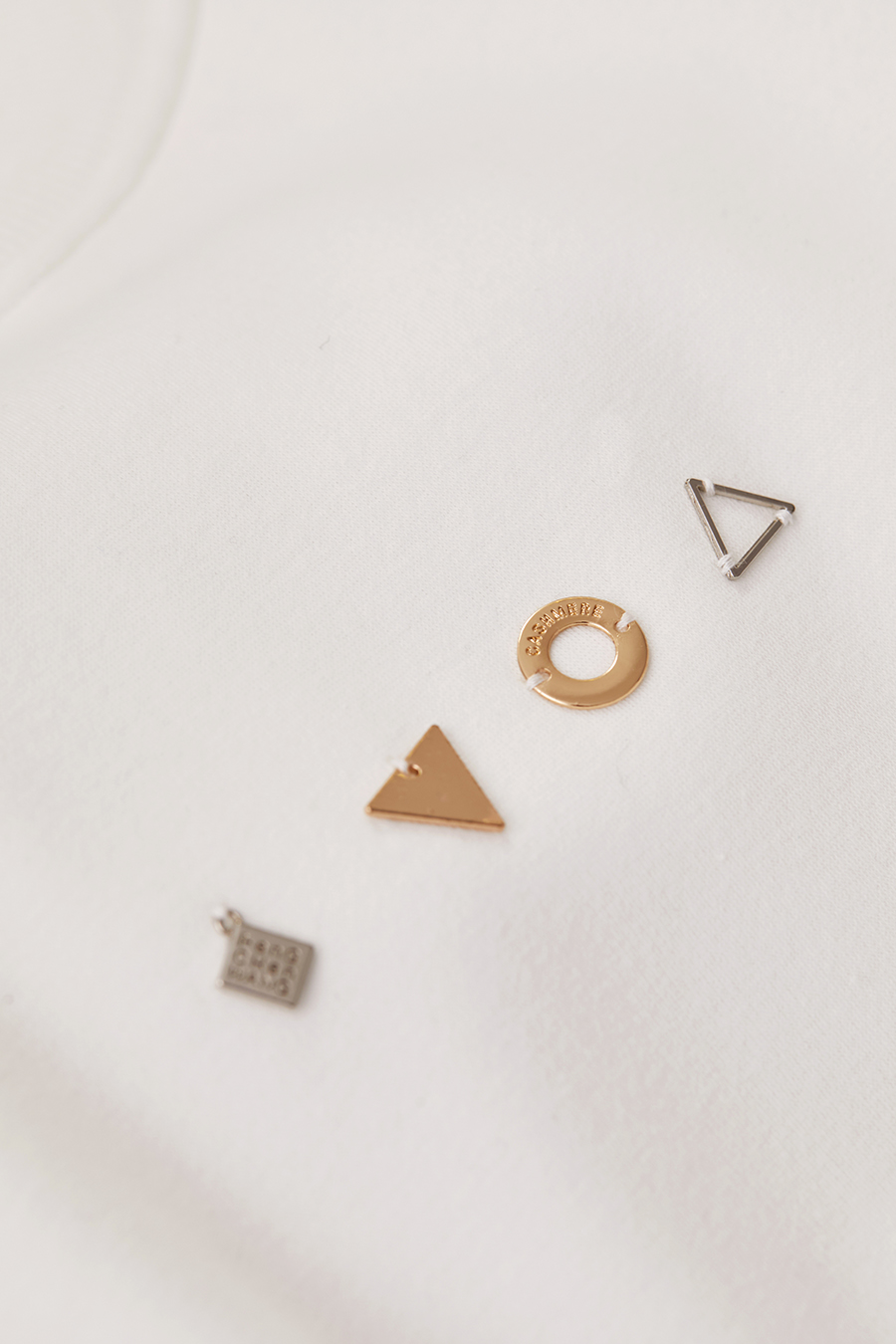 Geometric Metal Decoration Sweatshirt|AMII-AMII.com