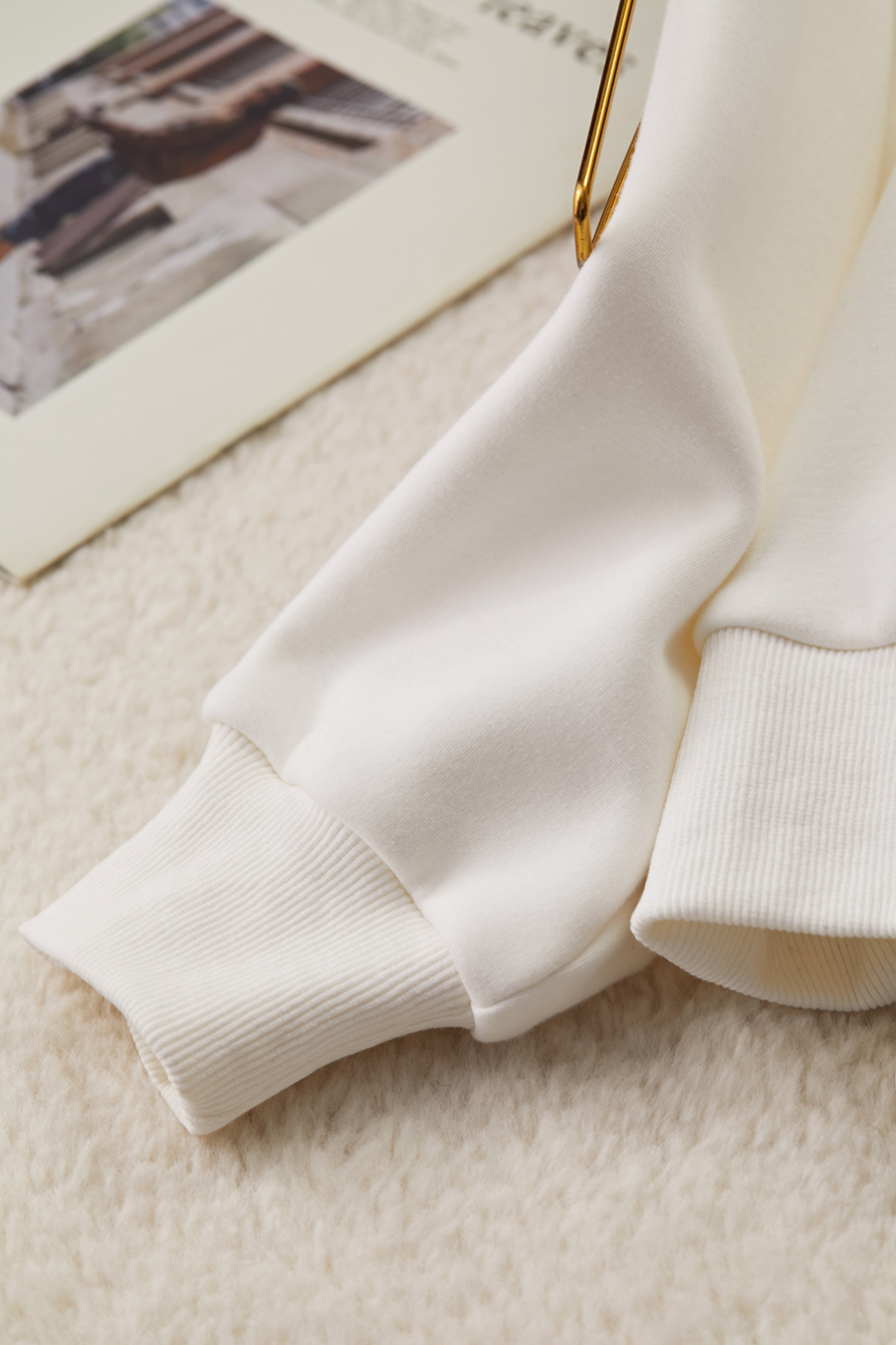 Geometric Metal Decoration Sweatshirt|AMII-AMII.com