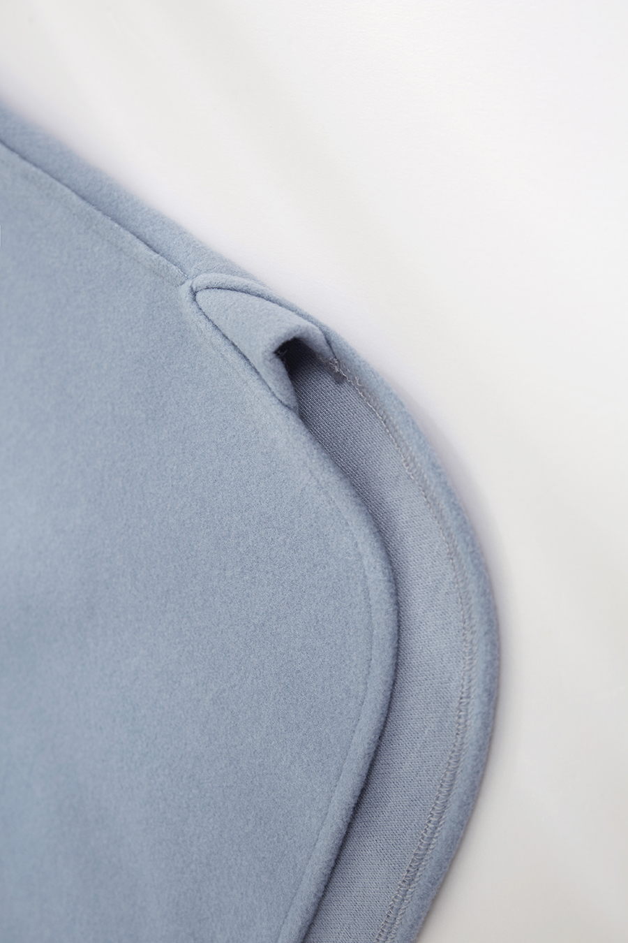 Velvet Lapel Drop Shoulder Coat