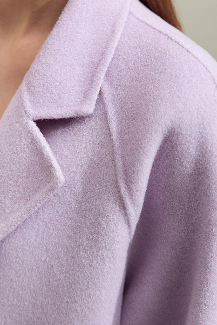 Wool Double - faced Fabric with Belt|AMII-AMII.com