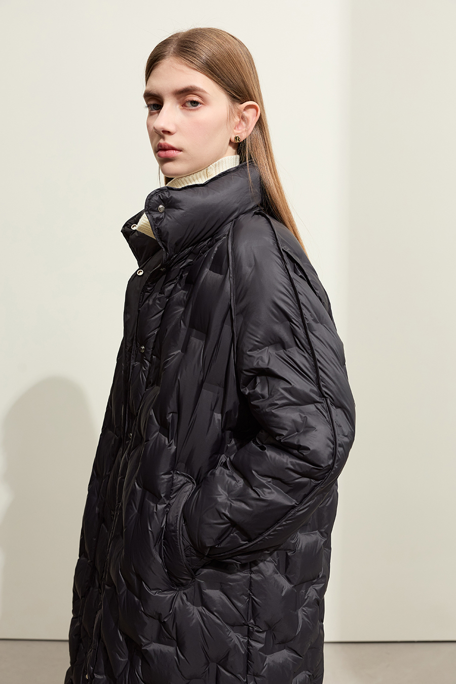 Stand Collar Direct - filled Down Jacket|AMII-AMII.com
