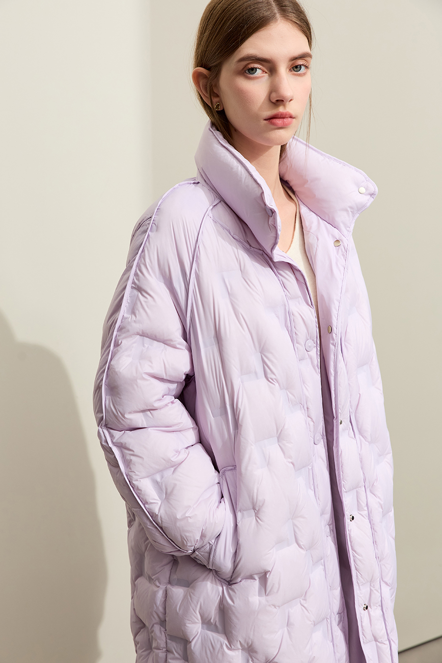 Stand Collar Direct - filled Down Jacket|AMII-AMII.com