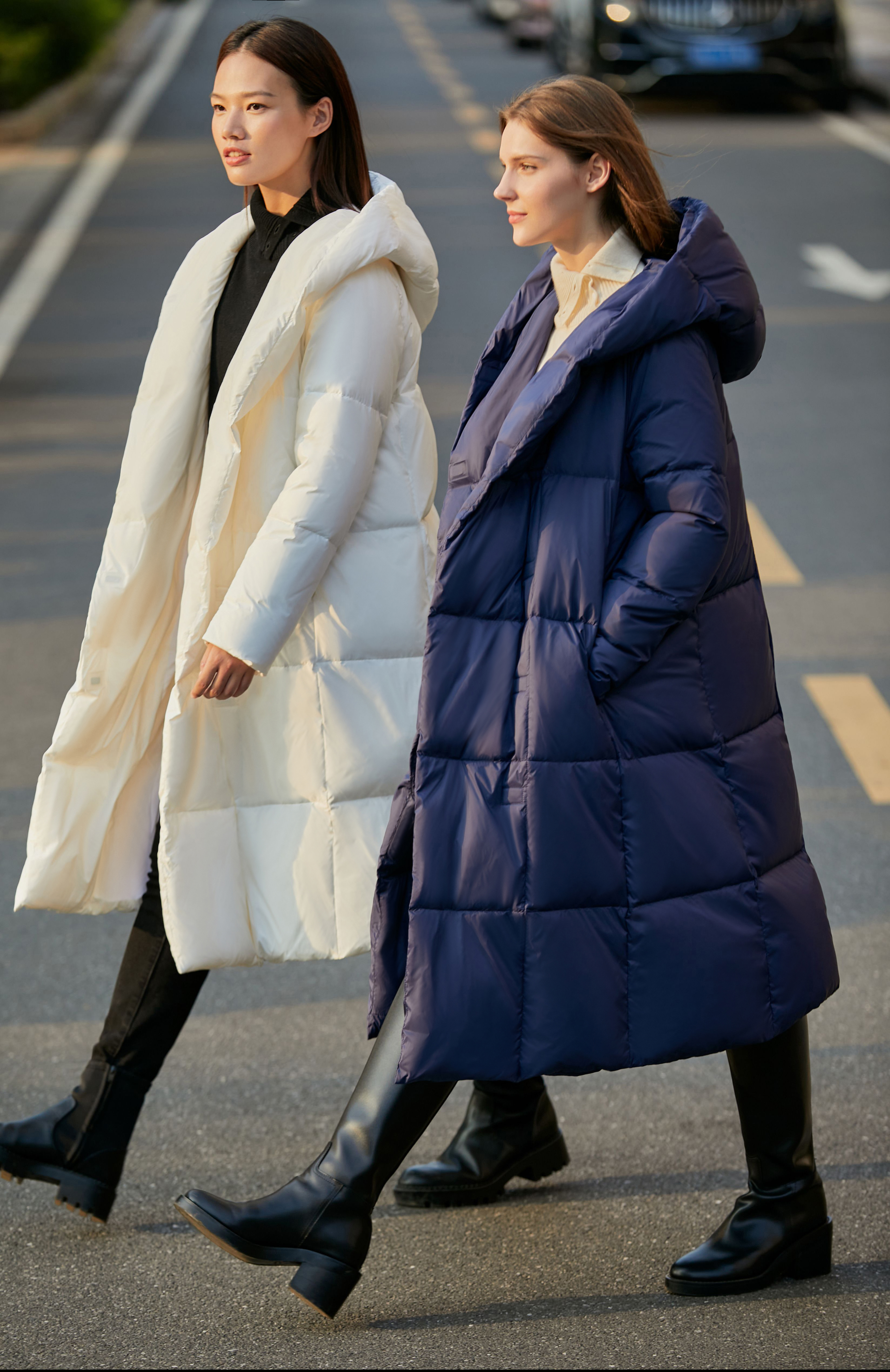 Hooded Magnetic Button Down Jacket|AMII-AMII.com