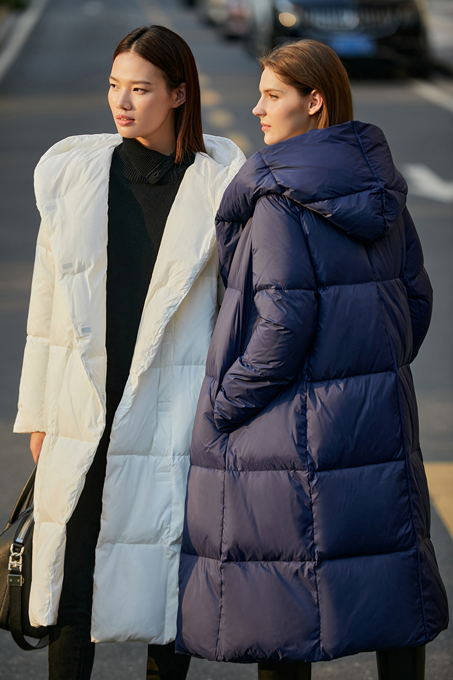 Hooded Magnetic Button Down Jacket|AMII-AMII.com