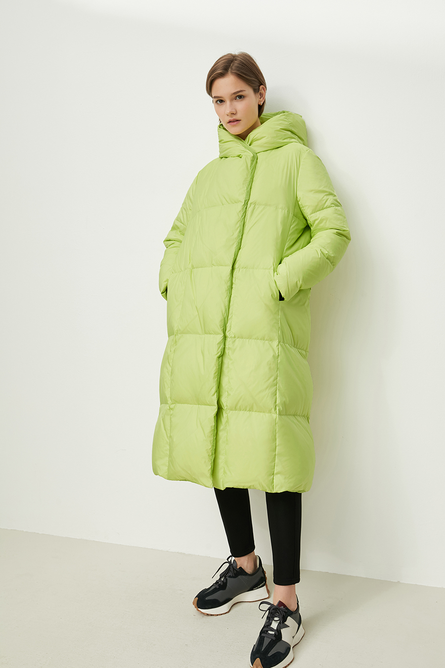 Hooded Magnetic Button Down Jacket|AMII-AMII.com