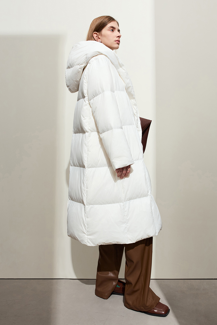 Hooded Magnetic Button Down Jacket|AMII-AMII.com