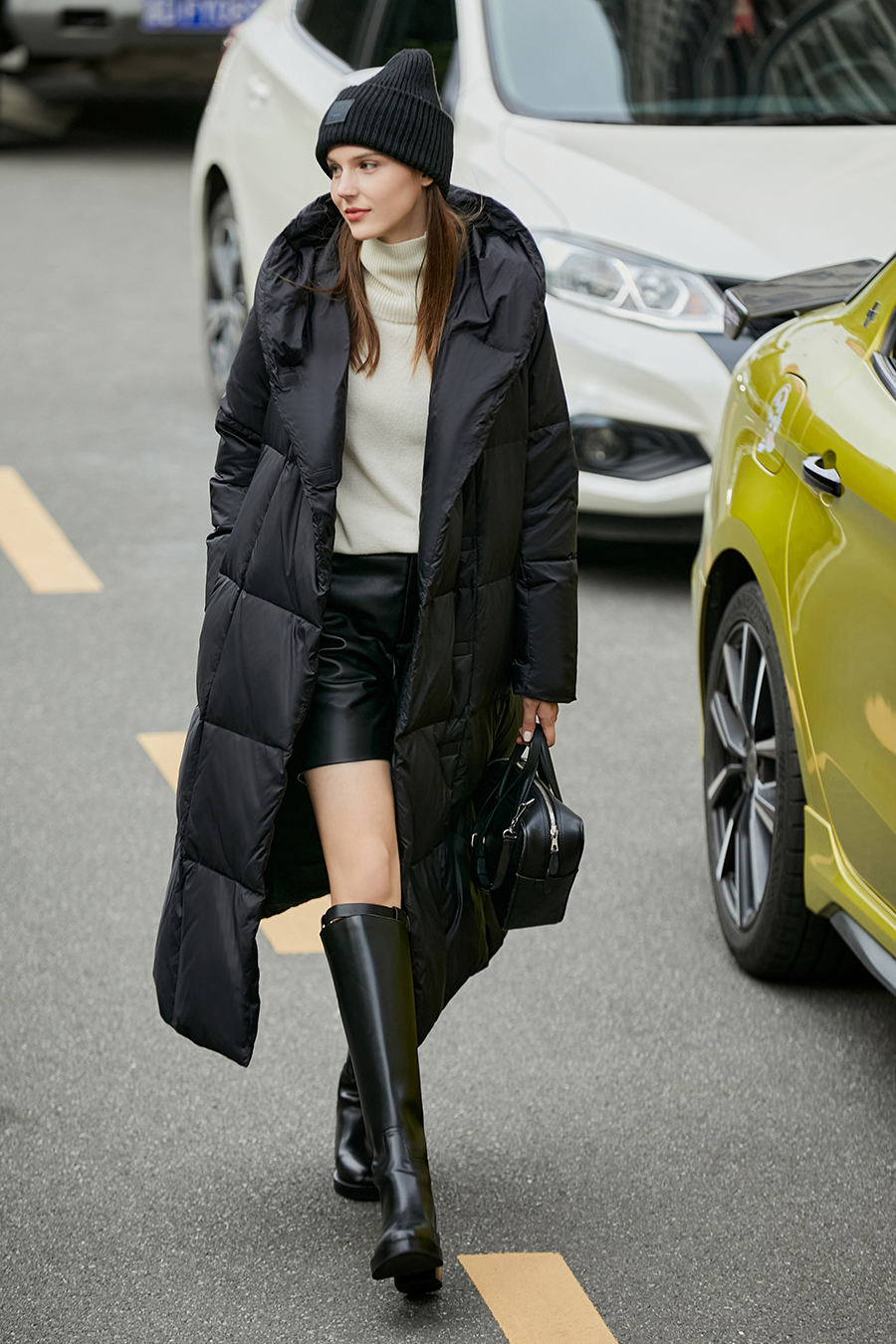 Hooded Magnetic Button Down Jacket|AMII-AMII.com