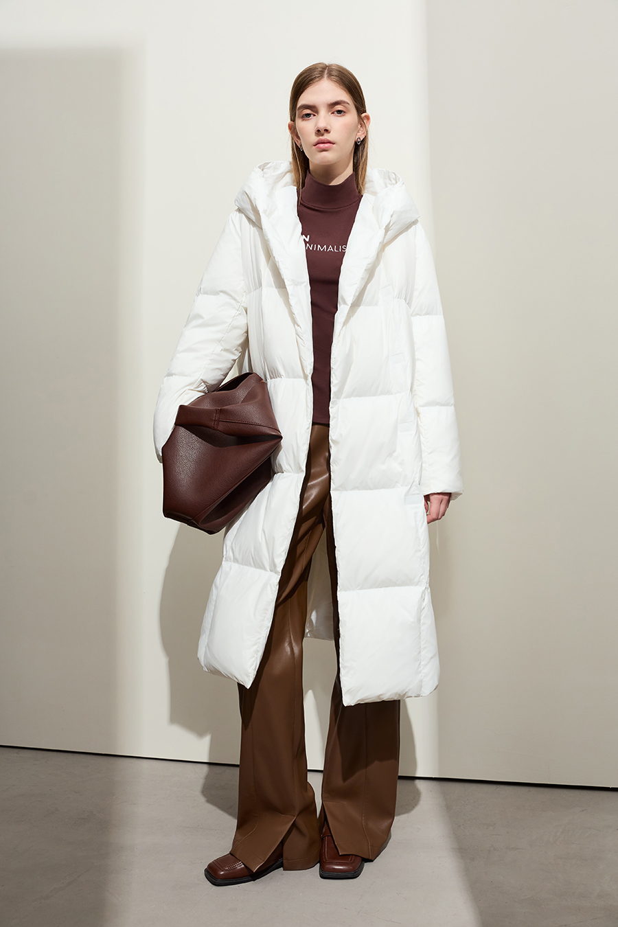 Hooded Magnetic Button Down Jacket|AMII-AMII.com