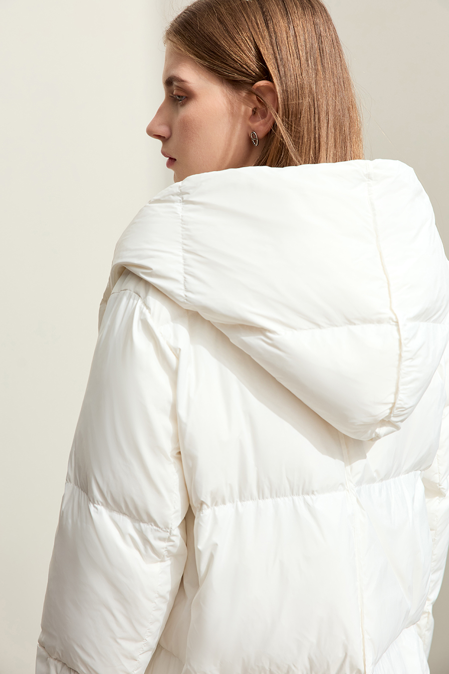 Hooded Magnetic Button Down Jacket|AMII-AMII.com