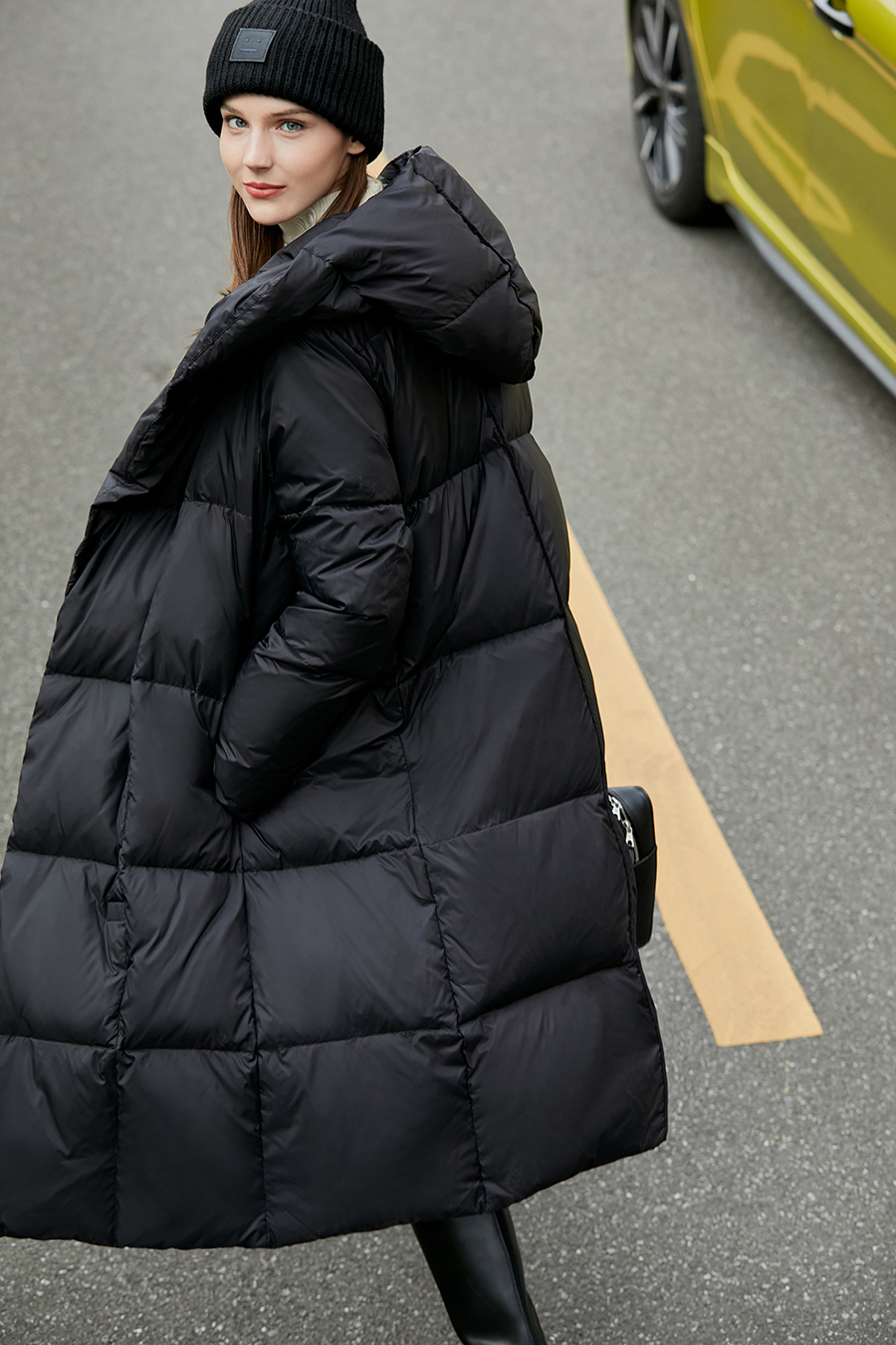 Hooded Magnetic Button Down Jacket|AMII-AMII.com