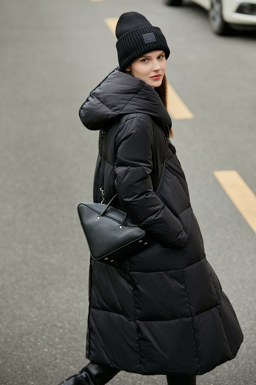 Hooded Magnetic Button Down Jacket|AMII-AMII.com