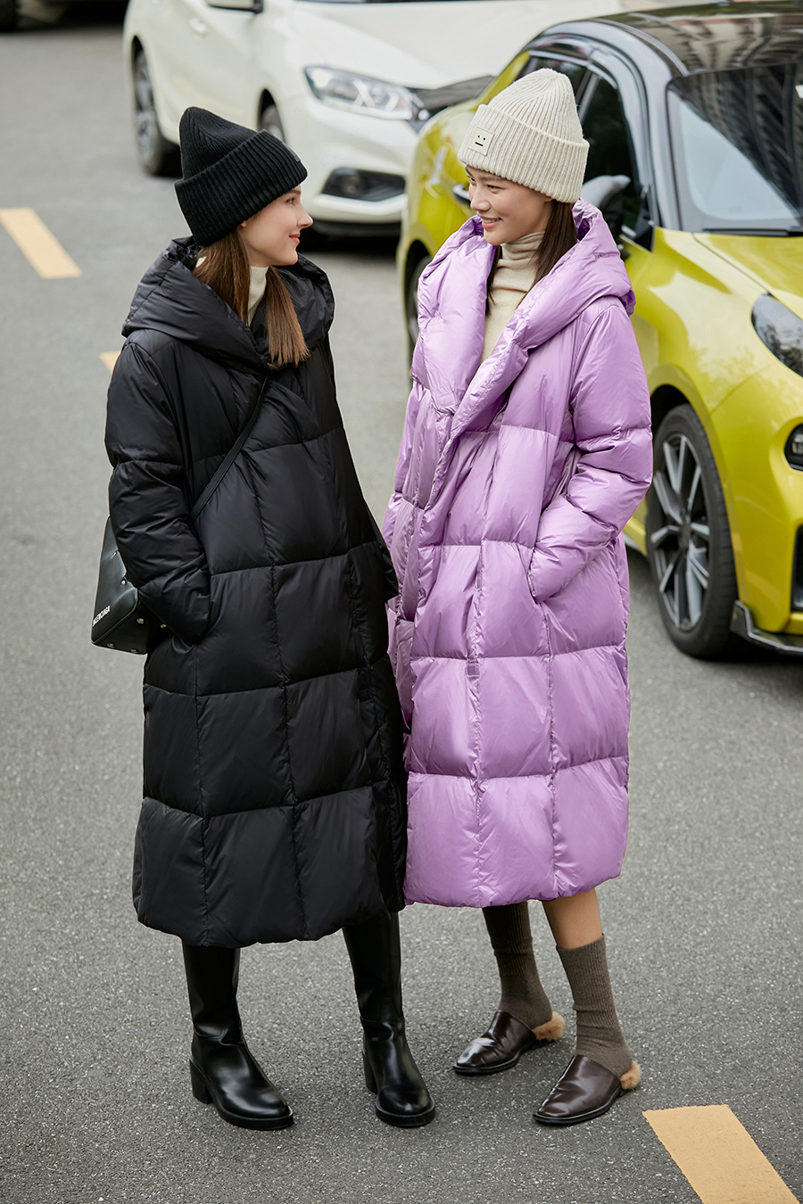 Hooded Magnetic Button Down Jacket|AMII-AMII.com