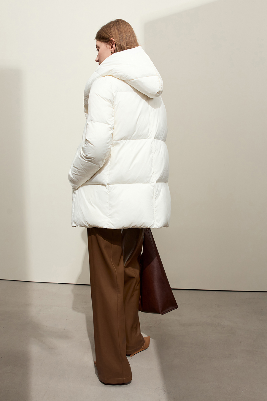 Hooded Magnetic Button Down Jacket|AMII-AMII.com