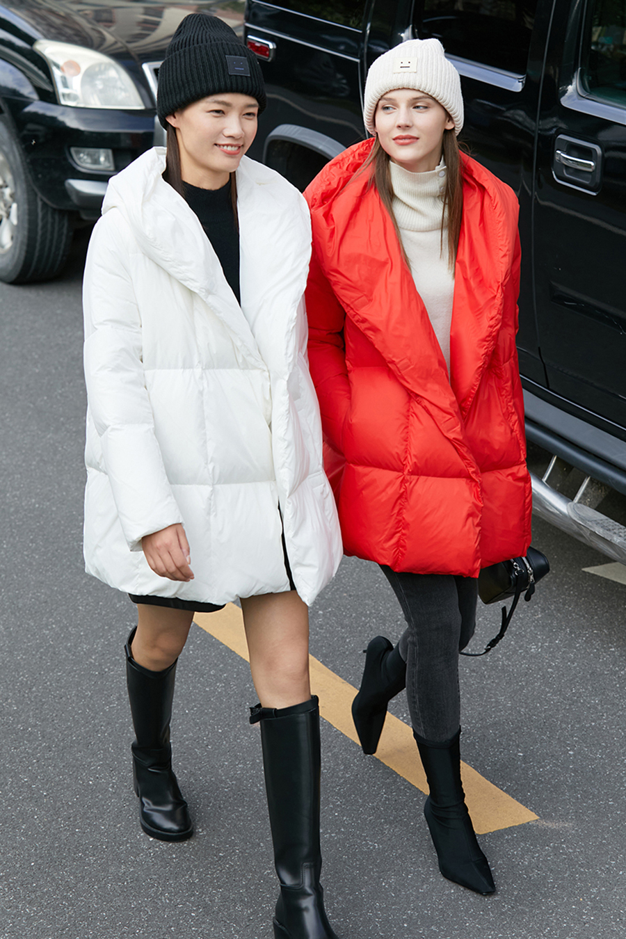 Hooded Magnetic Button Down Jacket|AMII-AMII.com