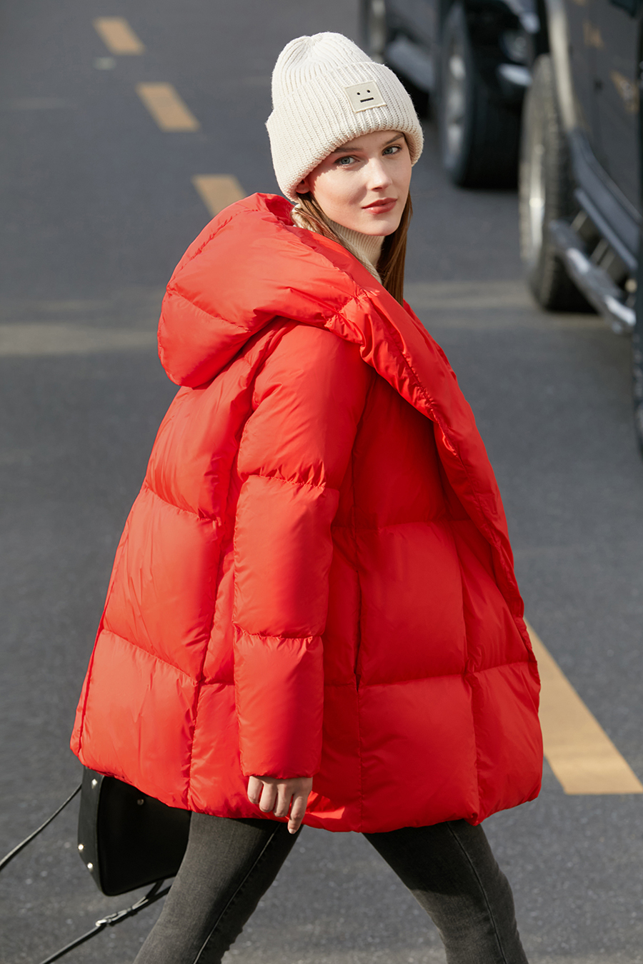 Hooded Magnetic Button Down Jacket|AMII-AMII.com