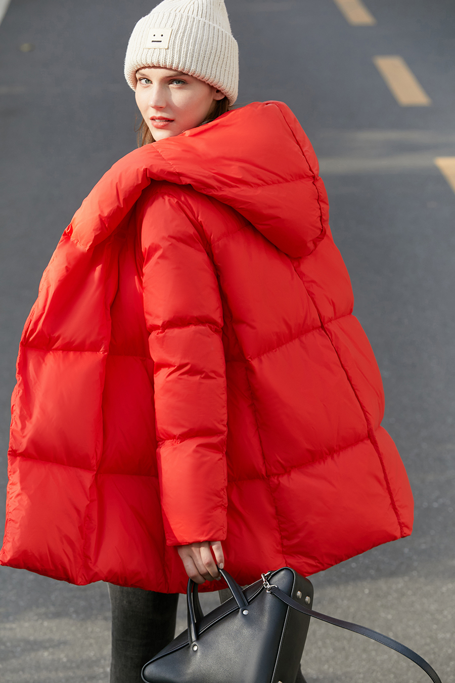 Hooded Magnetic Button Down Jacket|AMII-AMII.com