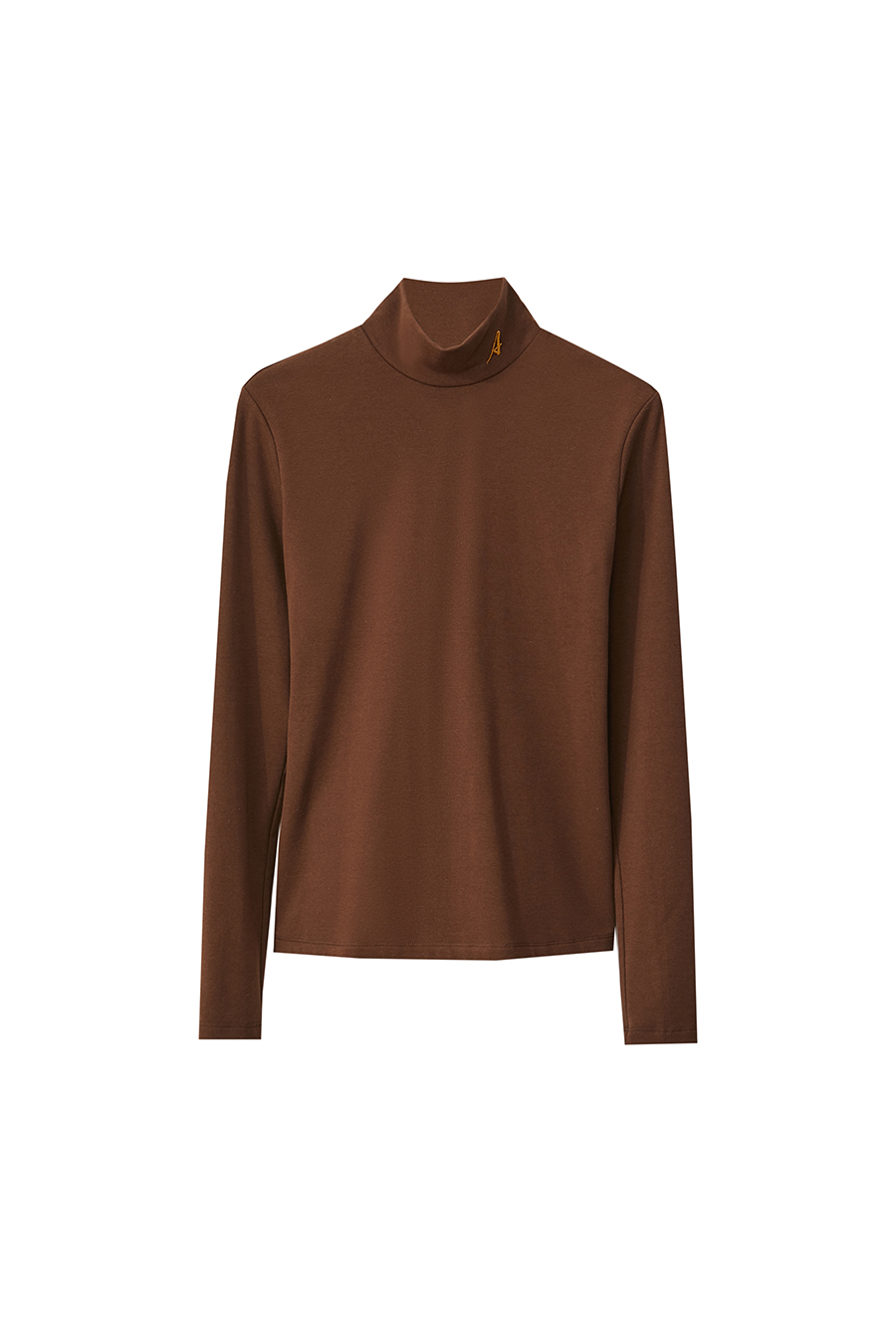 Letter Embroidered Brushed T-Shirt|AMII-AMII.com