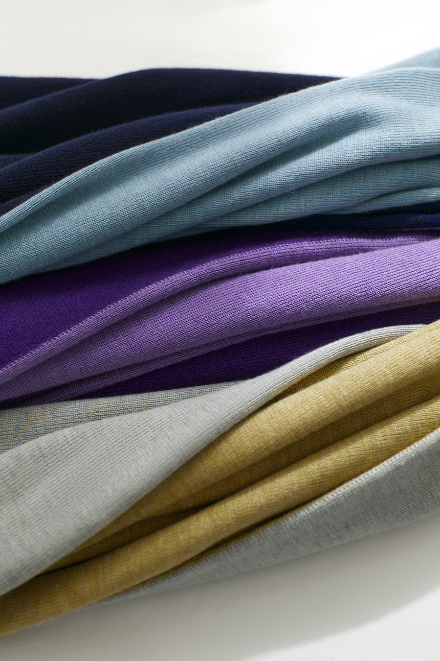 Mock Neck Contrast Color Reversible Knit Top