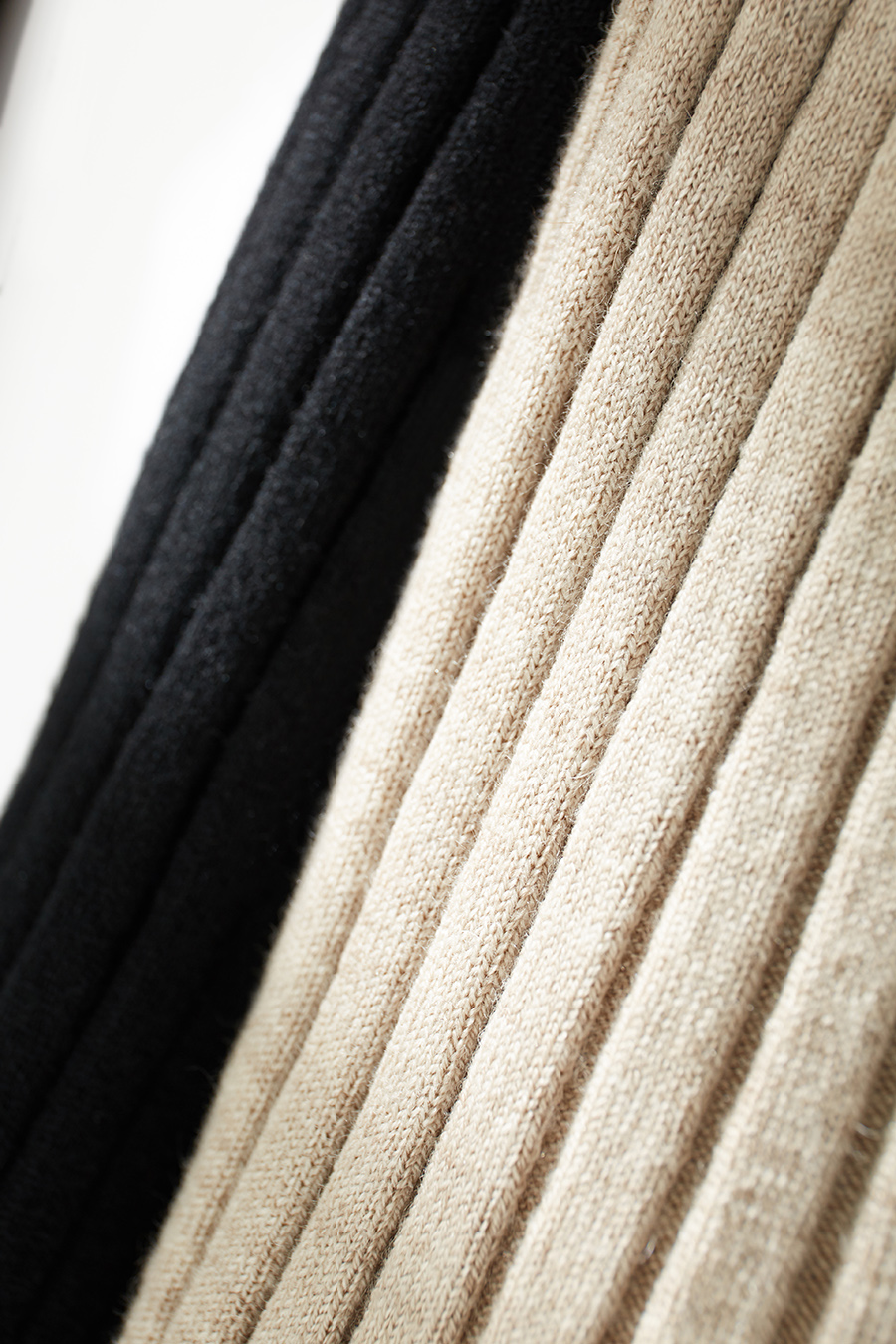 Lapel Ribbed Knit Sweater