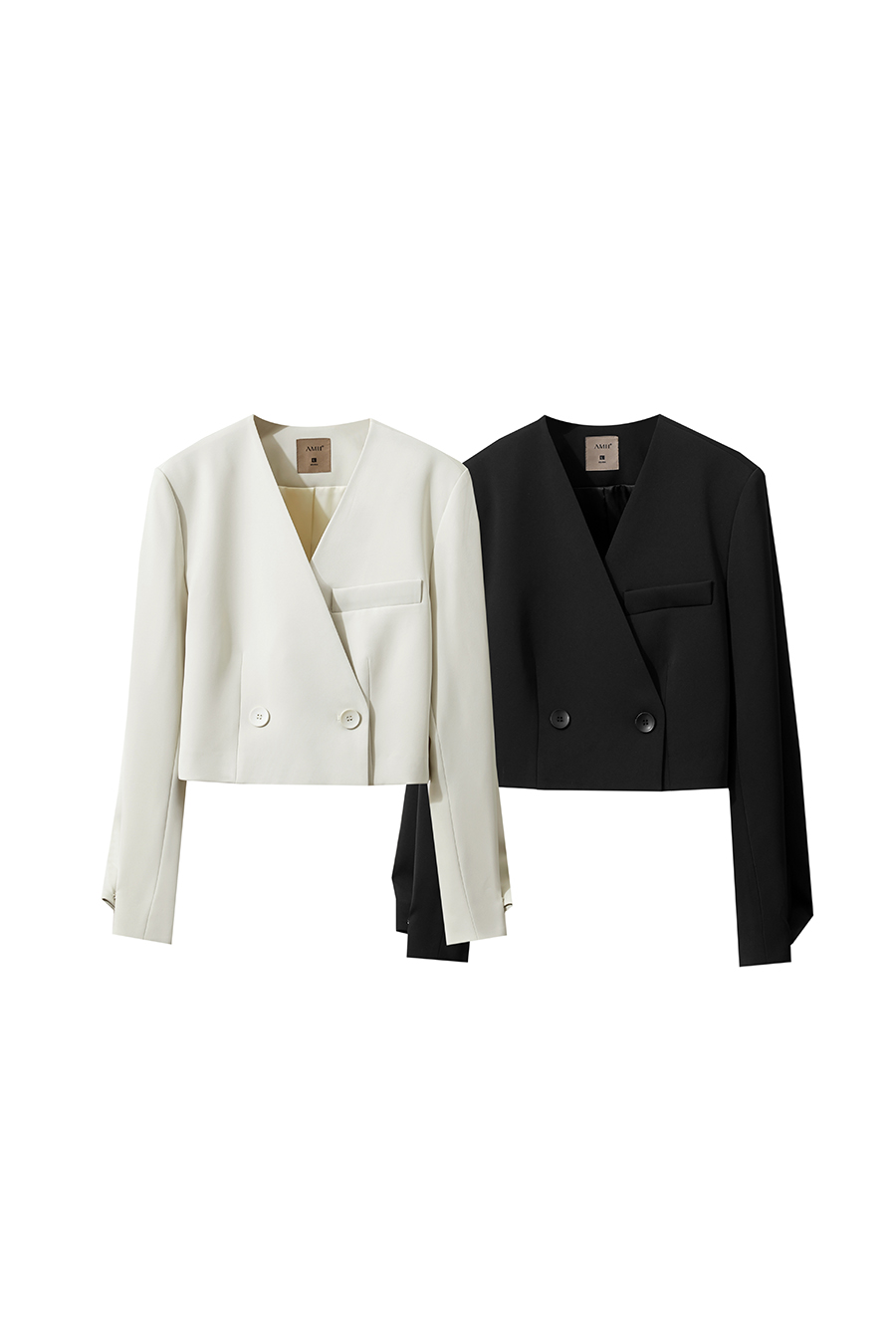 Short Double - button V - Neck Suit|AMII-AMII.com