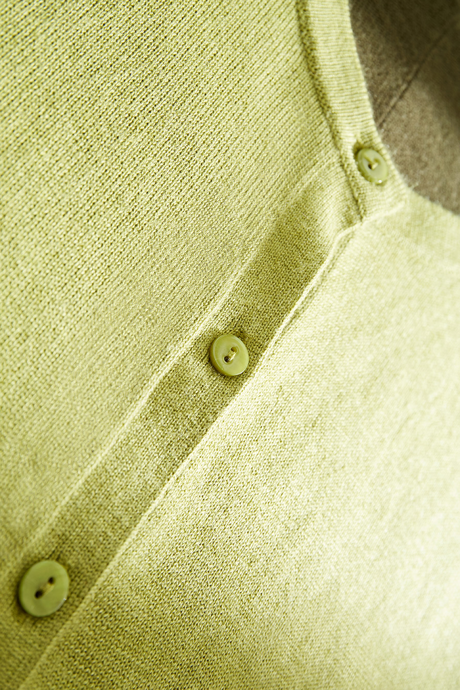 Color-Block Crew Neck Knit Cardigan