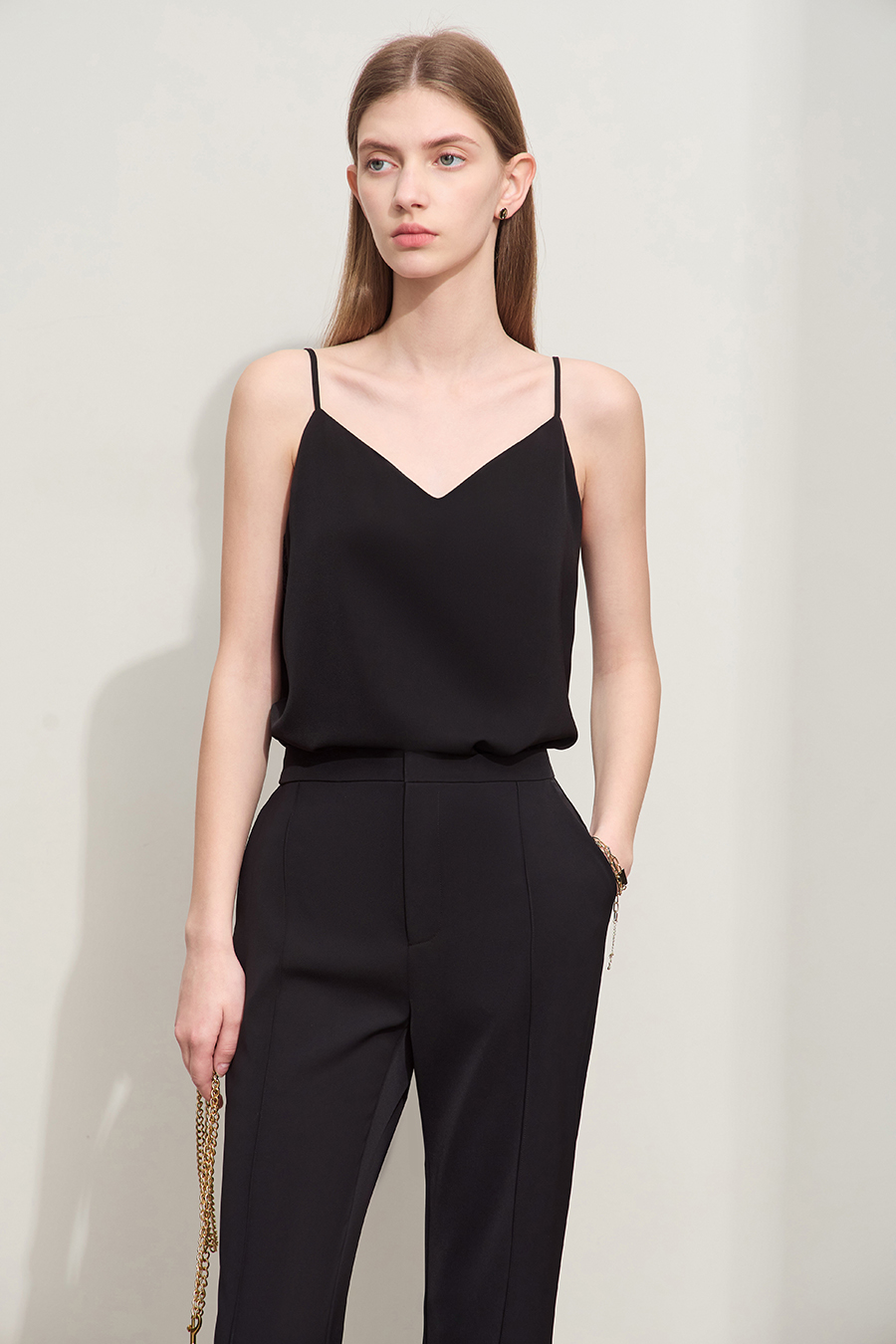 Lace spliced camisole|AMII