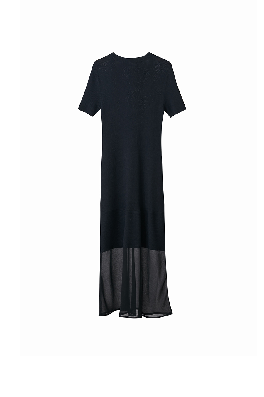 Contrast Mesh Spliced Dress