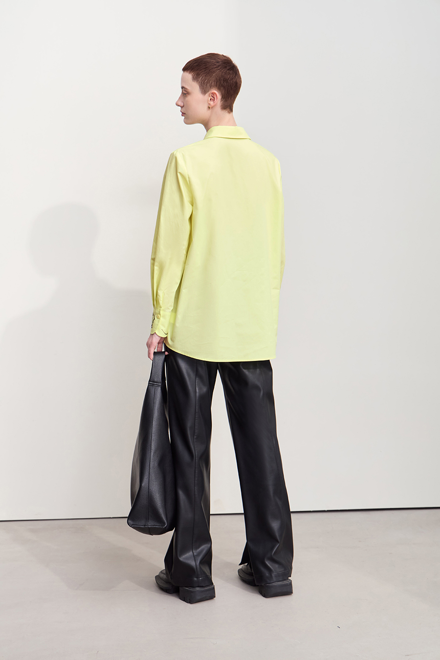 Rhinestone Embroidery All - Cotton Shirt|AMII-AMII.com