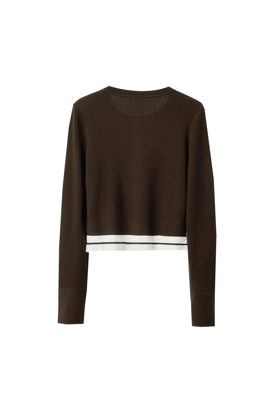 Crew Neck Short Knit Cardigan|AMII-AMII.com