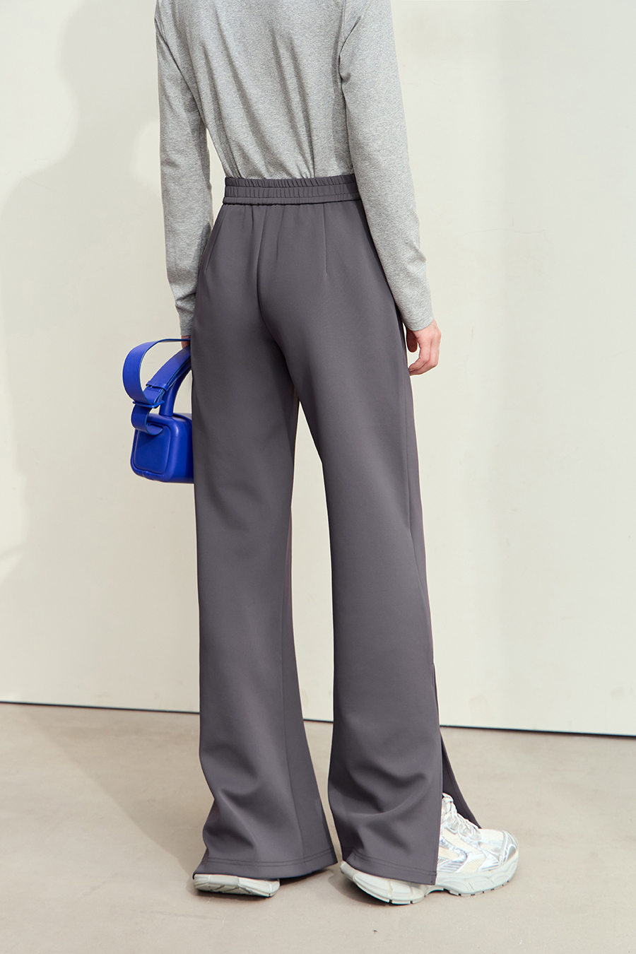 Air-layer Wide Leg Casual Pants