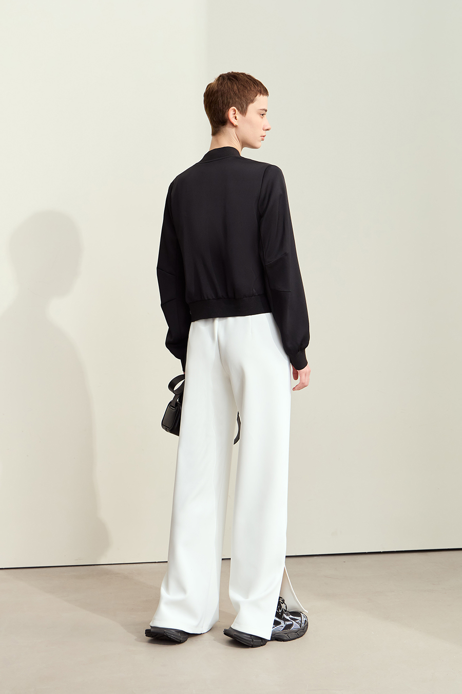 Air-layer Wide Leg Casual Pants