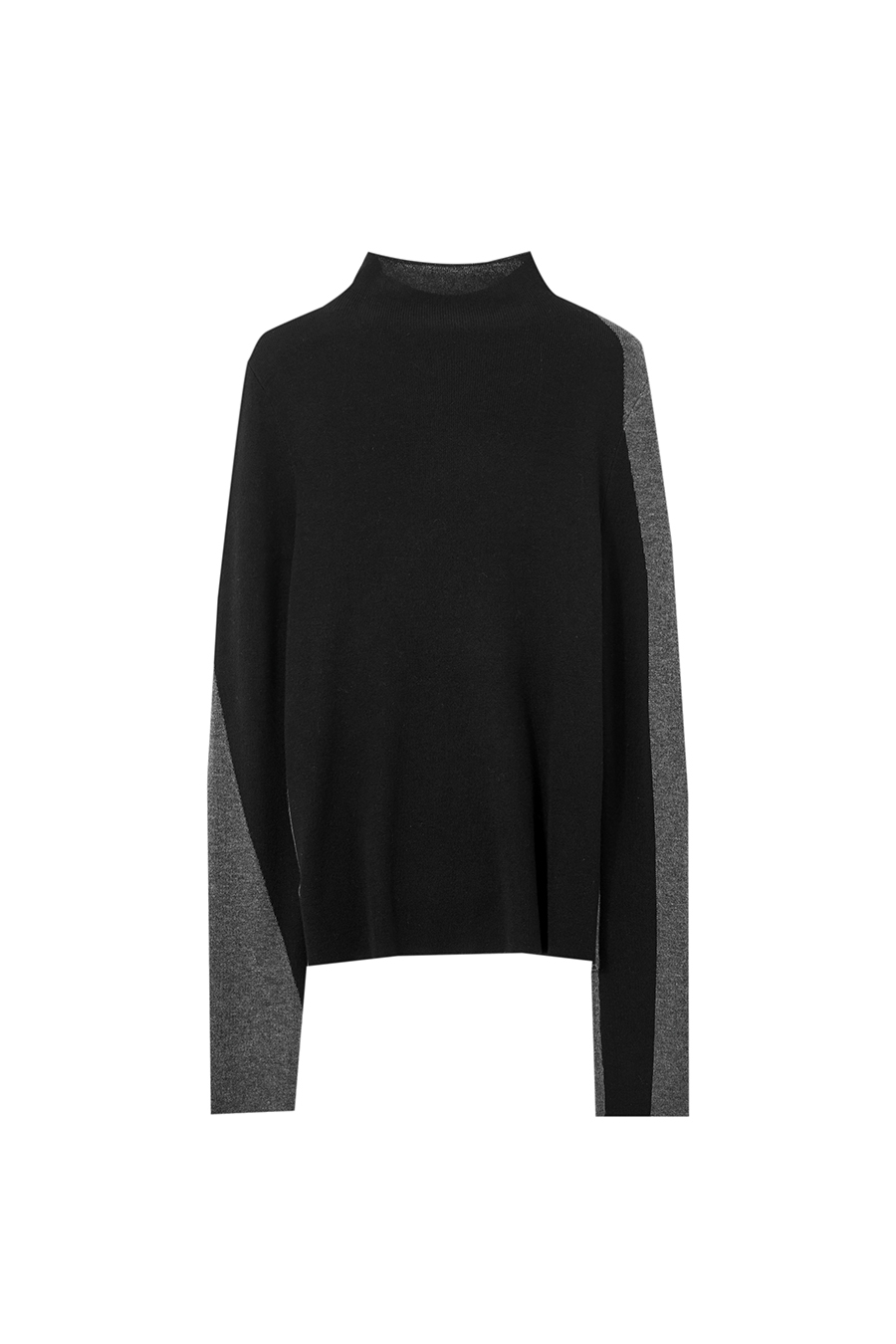 Turtleneck Color Block Sweater|AMII-AMII.com