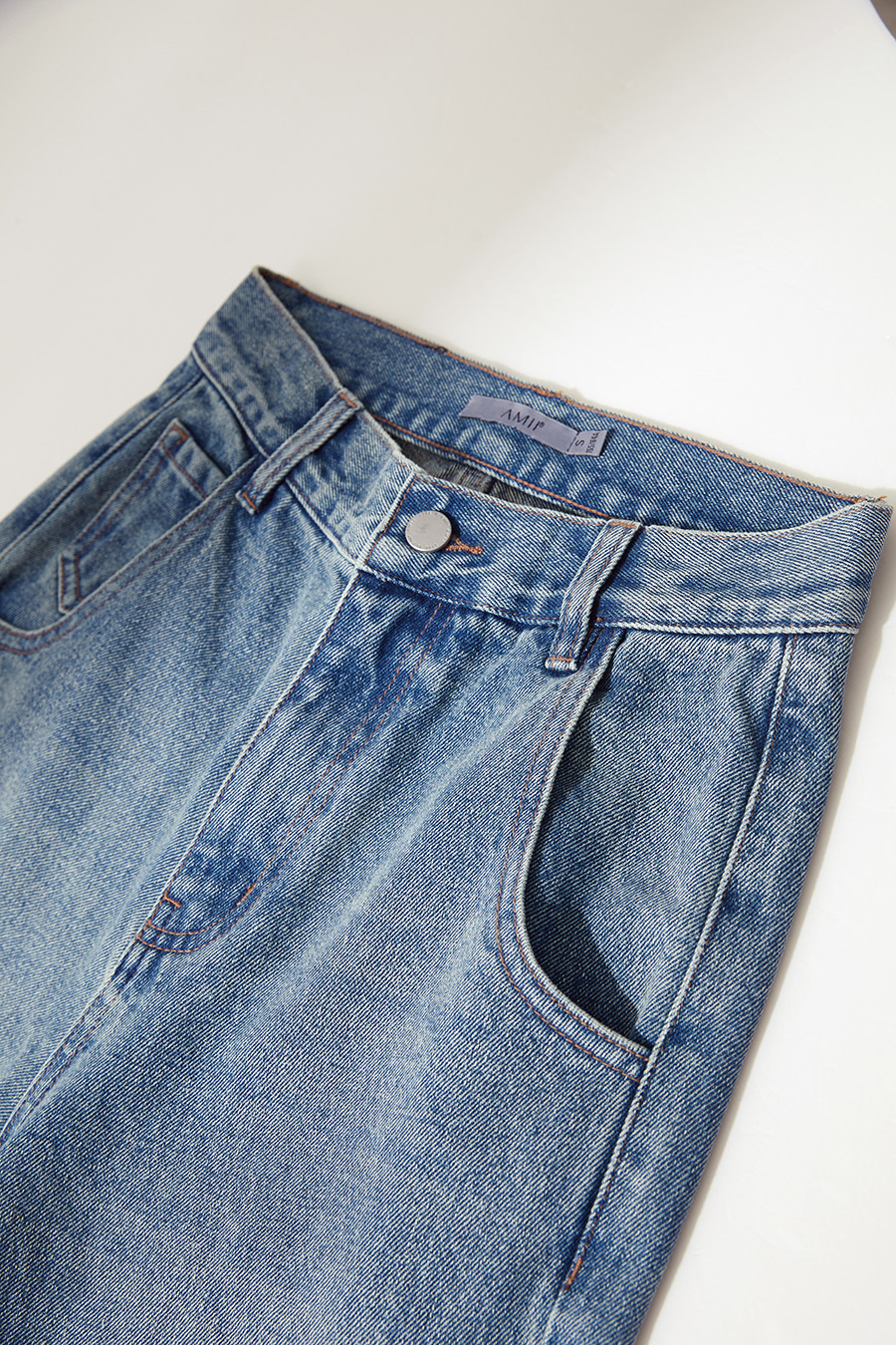 Cotton Loose Denim Pants|AMII-AMII.com