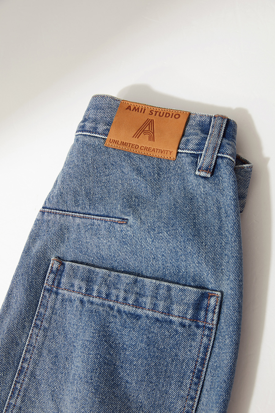Cotton Loose Denim Pants|AMII-AMII.com
