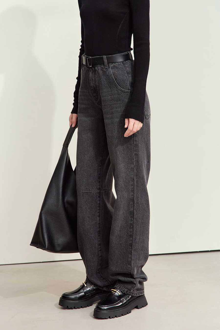 Cotton Loose Denim Pants|AMII-AMII.com