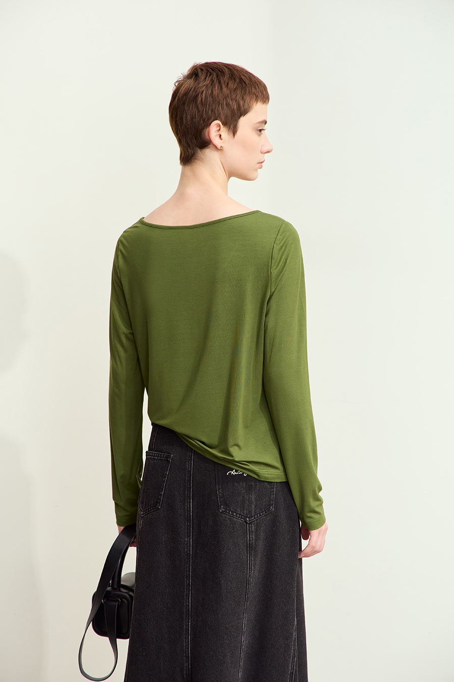 Crew Neck Heart Print T-shirt