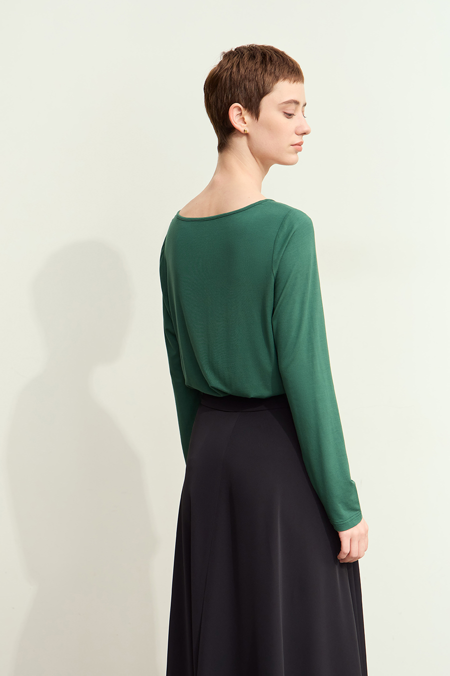 Crew Neck Heart Print T-shirt