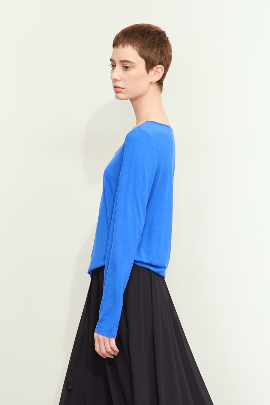 Crew Neck Heart Print T-shirt