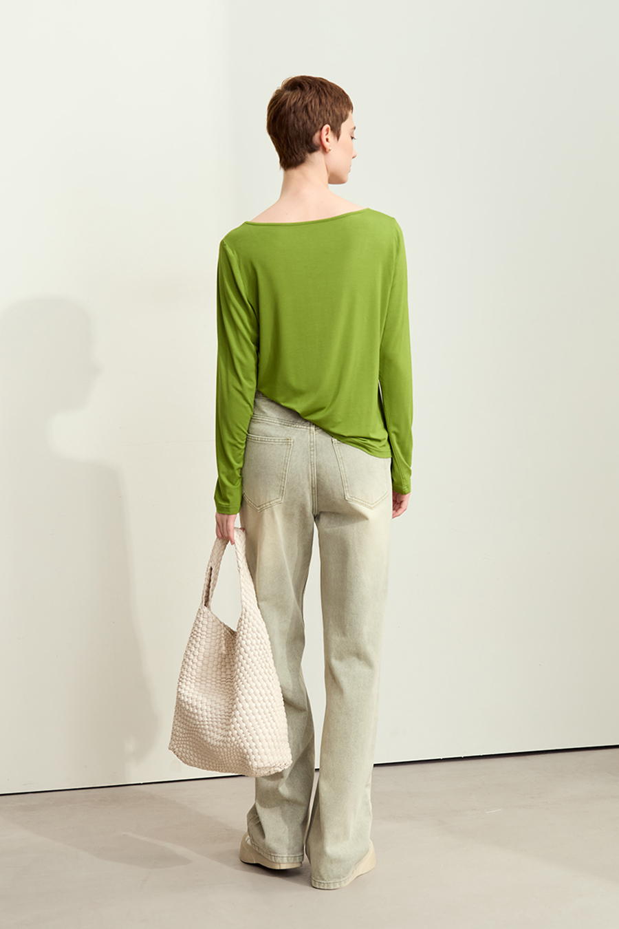 Crew Neck Heart Print T-shirt