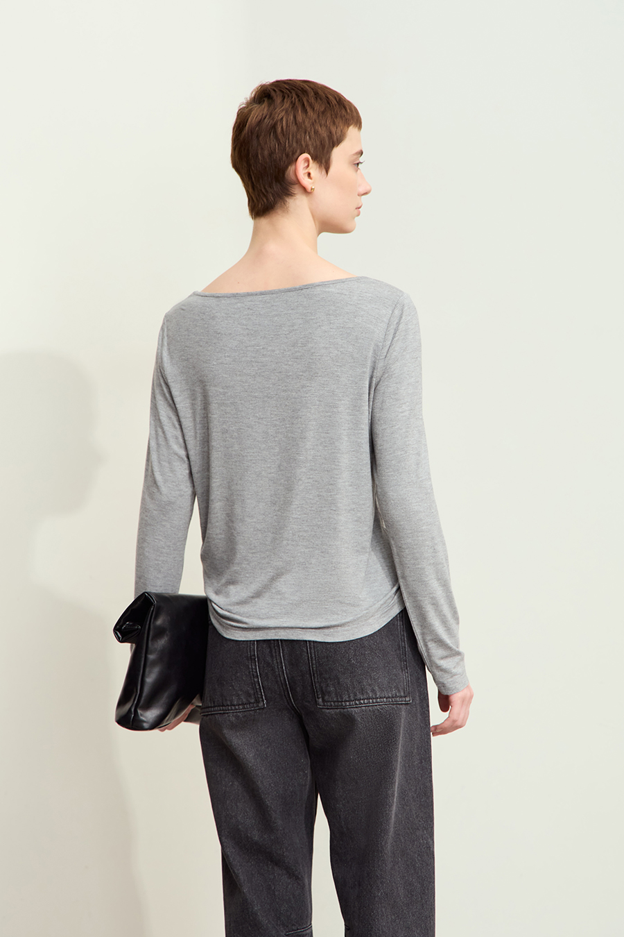 Crew Neck Heart Print T-shirt