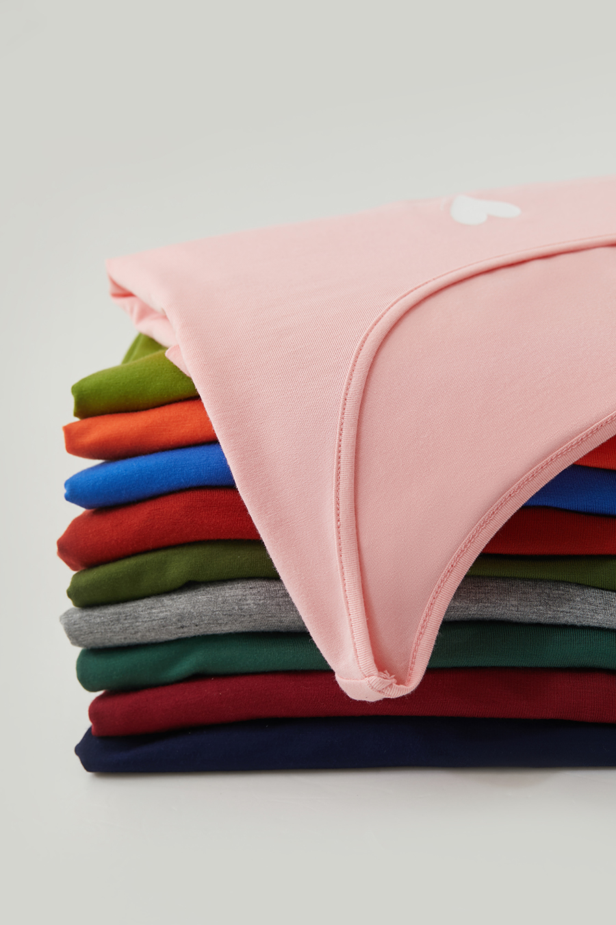 Crew Neck Heart Print T-shirt