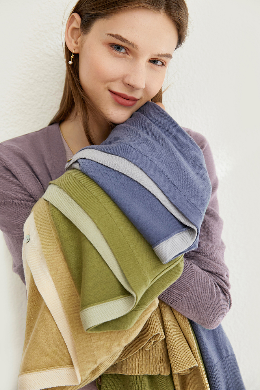 Fake Two - piece Knitted Cardigan|AMII-AMII.com