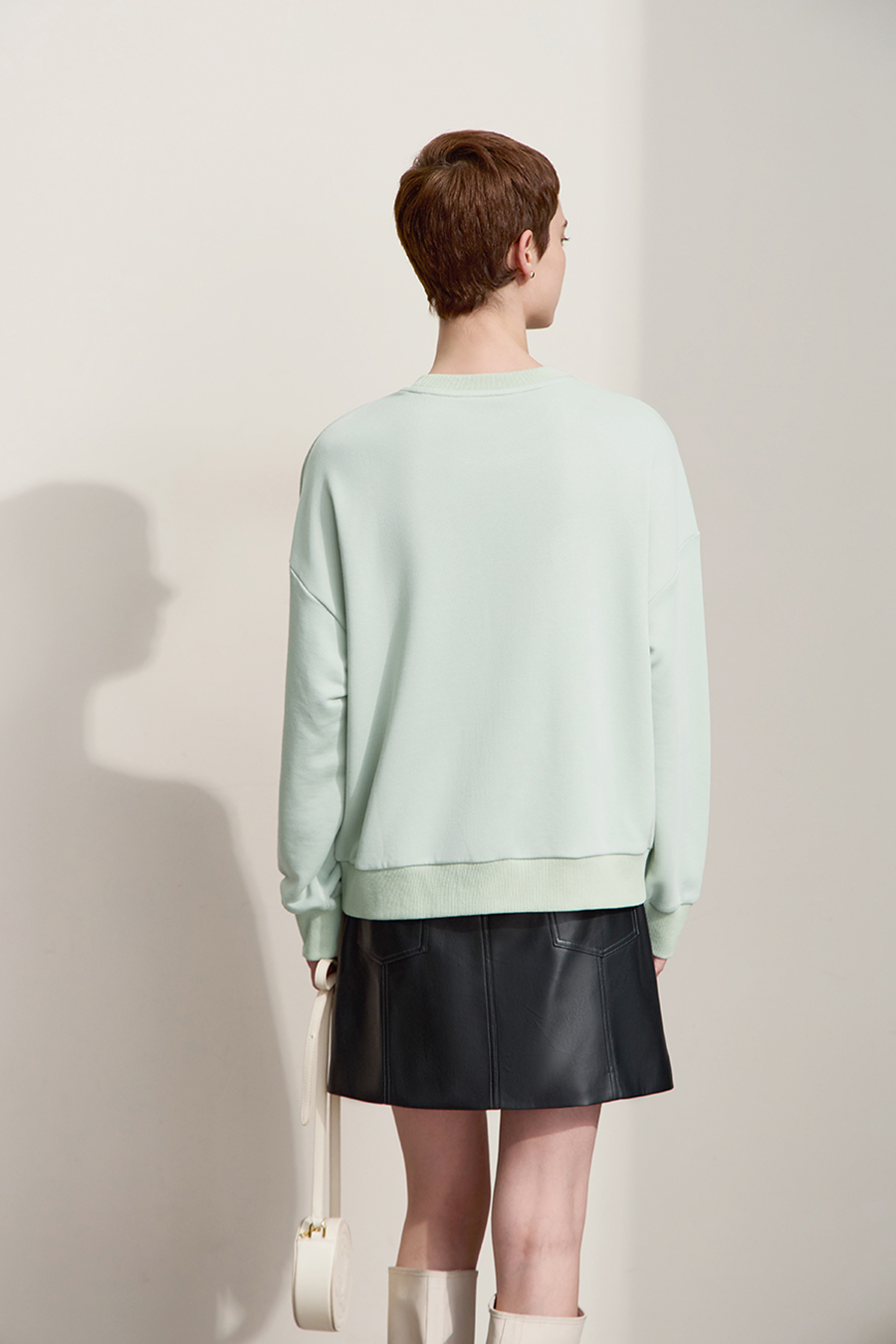 Art Printed & Embroidered Sweatshirt