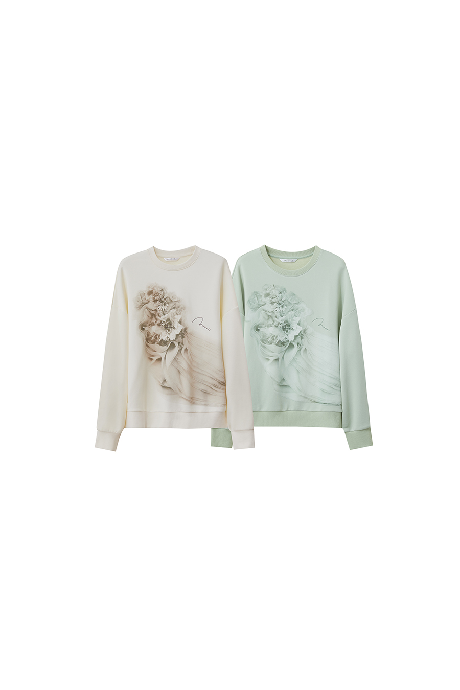 Art Printed & Embroidered Sweatshirt