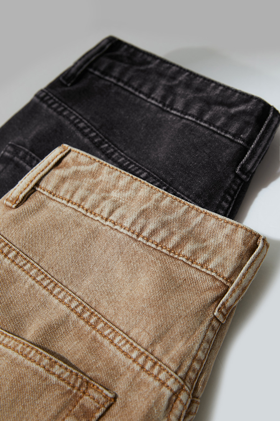 Distressed Washed Denim Long Pants|AMII-AMII.com