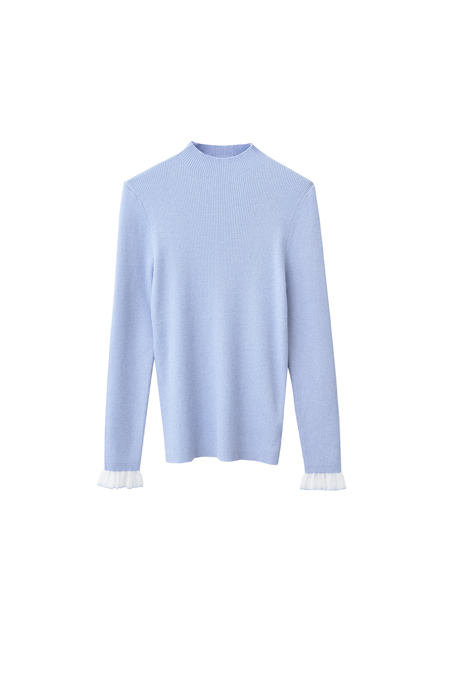 Organza Trimmed Sweater|AMII-AMII.com